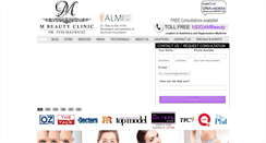 Desktop Screenshot of mbeautyclinic.com