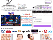 Tablet Screenshot of mbeautyclinic.com